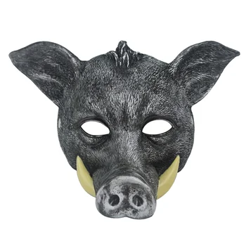3D Gyvūnų Cosplay Kaukės Šernas Kaukės PU Putų Kiaulių Veidą Padengti Helovinas Maskuotis Šalis Rekvizitai Etapo Rezultatus Rave Kaukės
