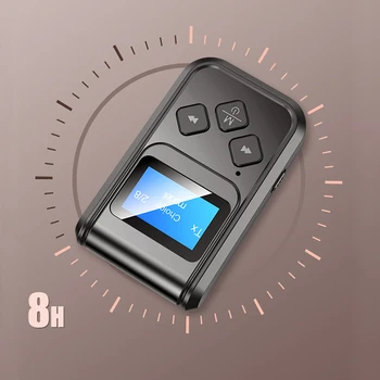 2in1 laisvų Rankų įrangą Belaidžiu Bluetooth 5.0 Imtuvas Siųstuvas Adapteris Automobilinis 3,5 mm Jack Audio Automobilių Ausinių Muzikos Imtuvu, Adapteris,