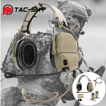 TS TAC-DANGUS Karinis Taktinis Rankų Naujas Skaitmeninis Dual VB AMP laisvų Rankų įranga Suderinama su PELTOR/ FCS/ EARMOR Karinis Versija TR