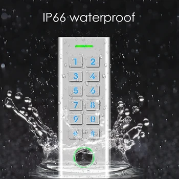 Cinko Lydinys IP66 atsparus Vandeniui pirštų Atspaudų Atskiras Prieigos Valdiklis Elektroninės Durų Užraktas Klaviatūra Durų įeigos Kontrolės Sistema