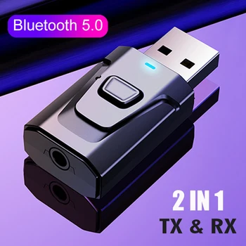 Mini USB Garso Imtuvas, Bluetooth 5.0 Siųstuvas ir 3,5 mm Lizdas AUX-TV, PC Garsiakalbis Wireless Multi-funkcija Garso Adapteris
