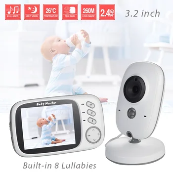 VB603 Belaidžio Vaizdo Spalvų Kūdikio stebėjimo 3.2 colių Kūdikių Auklė Saugumo Kameros Kūdikių Telefonas, Vaizdo Dviejų krypčių Garso IR Night Vision