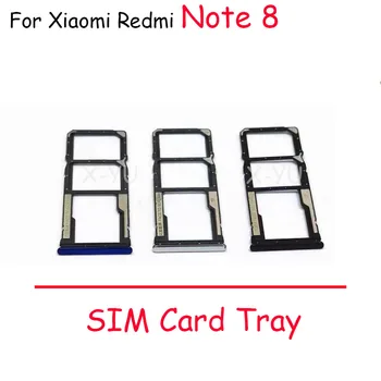 Už Xiaomi Redmi 8 Pastaba 8T SIM Kortelės Dėklas Laikiklio Lizdo Adapteris, Pakeitimas, Remontas, Dalys