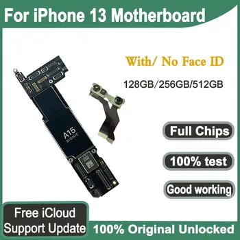 Originalus iPhone 13 Plokštė Su Face ID Atrakinta Paramą Atnaujinti Logika Valdybos Visą Žetonų už iphone13 Pagrindinės plokštės Bandomos
