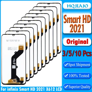 3/5/10VNT Originalą Infinix Samrt HD 2021 LCD Ekranas Jutiklinis Ekranas skaitmeninis keitiklis Asamblėjos Infinix X612 X612B LCD Remontas, Dalys