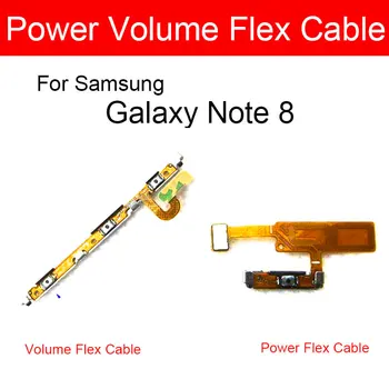 Galios ir Tūrio Flex Kabelis Samsung Galaxy Note 8 Note8 N950F N950 garso Mygtuką, Įjunkite Galios Kontrolės Pusėje Klavišą Flex Kabelis