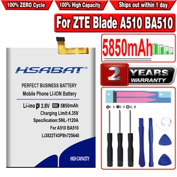HSABAT 5850mAh Li3822T43P8h725640 baterija ZTE Blade A510 BA510 Baterija