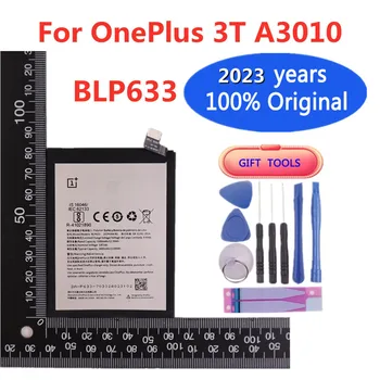 2023 Metų 100% Originalios Telefonų Baterijos BLP633 3400mAh Už OnePlus 3T / Vienas Plius 3T A3010 Bateriją Bateria Baterijos