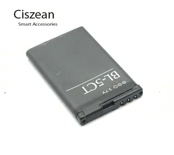 Ciszean 10VNT/DAUG 1050mAh baterija BL-5CT BL5CT BL 5CT Bateriją Nokia 5220 5220XM 6730 C5 6330 6303i C5-00 C6-01 C3-01