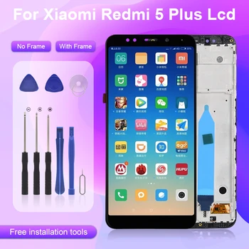 5.99 Colių Xiaomi Redmi 5 Plius lcd Touch Panel Ekrano skaitmeninis keitiklis Skirtas Redmi 5 Plus Ekranas Asamblėjos Įrankiai Nemokamas Pristatymas