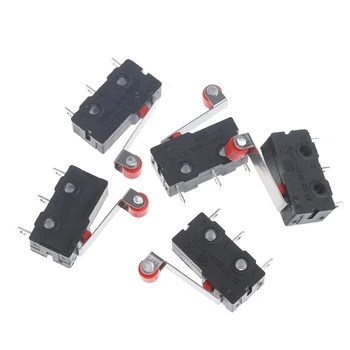 10 Vnt 3 Pin Roller Svirtis Micro Veiksmų Tact Switch KW11-3Z Jautrus Mikrojungiklis Dropship