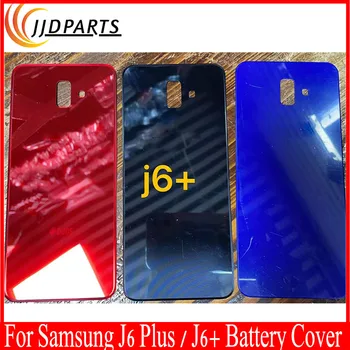 Naujas SAMSUNG Galaxy J6 Plius J6+ Baterijos Dangtelis Durys Galinio Stiklo Būsto Atveju Pakeiskite SM-J610F, SM-J610F, SM-J610G Baterijos Dangtelis
