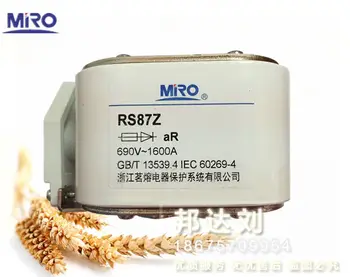 MRO Mingrong RS87Z RSF-5 1600A Square metro Varžtas Greitai Saugiklis RS87Z-1600A