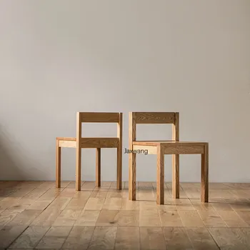 Japonijos Valgomojo Kėdės, Virtuvės Baldai Ąžuolo masyvo Medienos Namų Baldai Paprasta Dizaineris Vieno Atlošo Makiažas Kėdės, Miegamojo