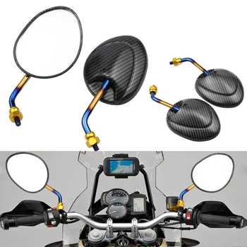 Motociklo Spalvos Titano Galinio Vaizdo Veidrodėliai Modifikacijos, Priedai Pusėje Veidrodis, Atspindintis Galinio Vaizdo Veidrodis Motociklo Universalus